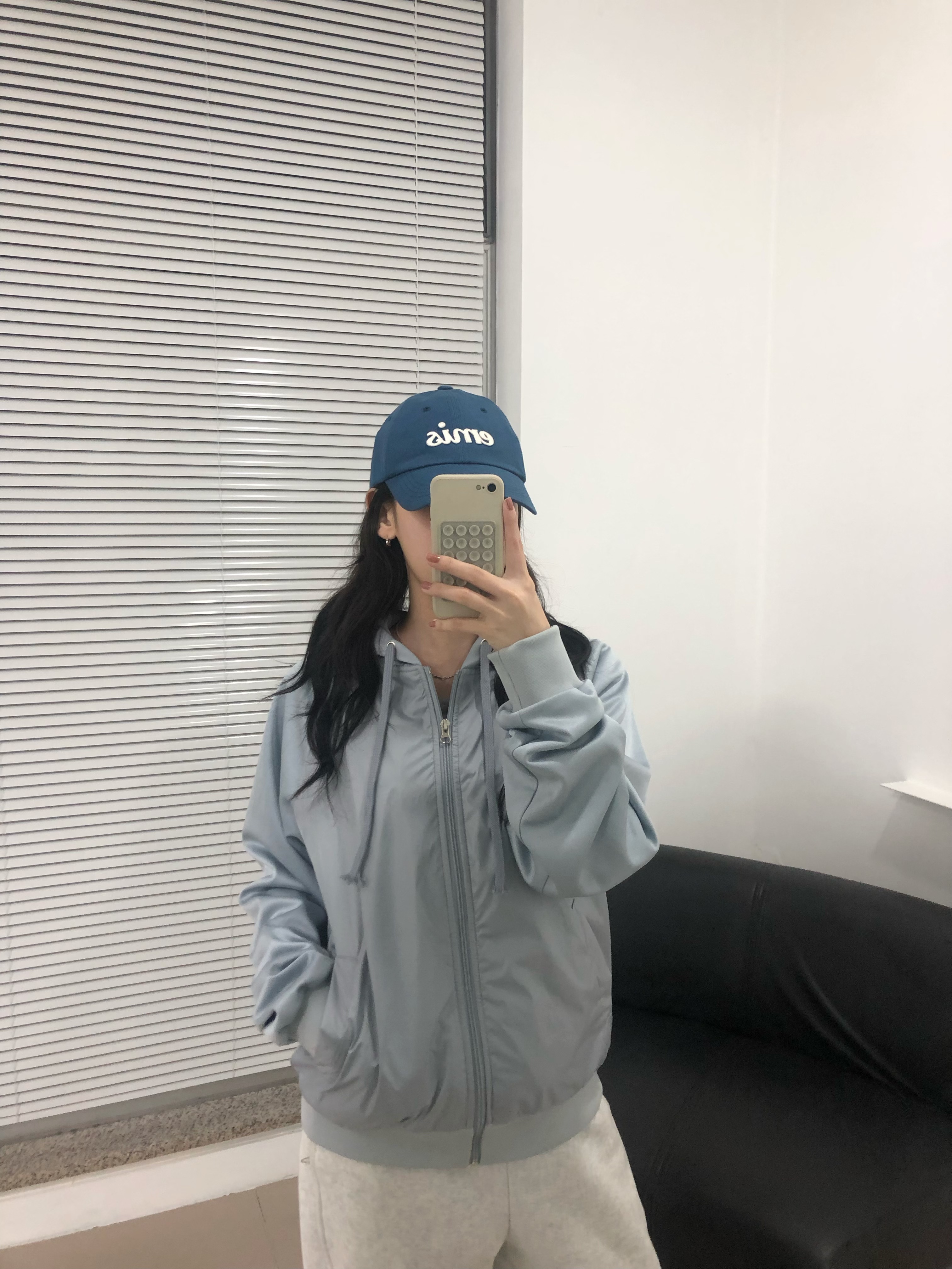 나일론 후드 집업 저지 NYLON HOODIE (2 color) 상세 이미지 7