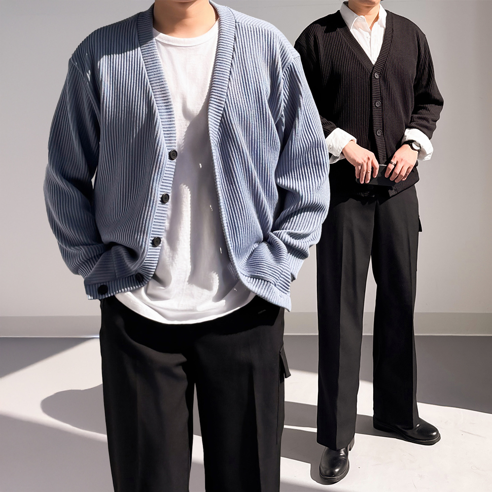 1+1 남자봄가디건 남자오버핏가디건 - 상세 이미지 5