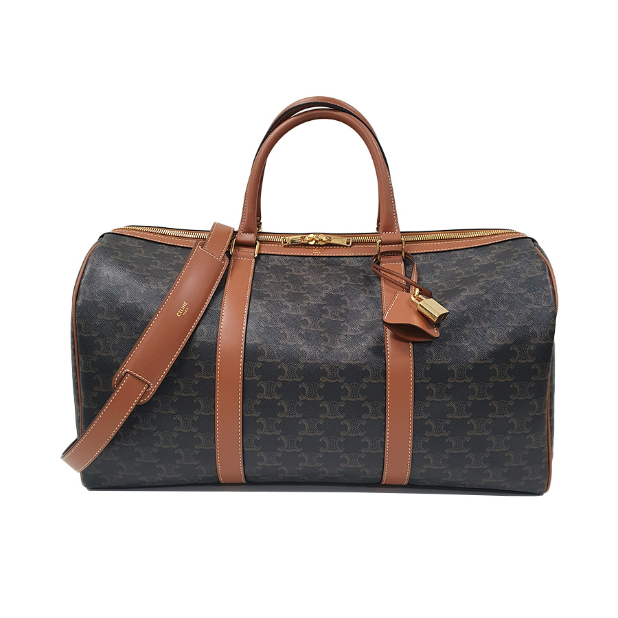 셀린느 남녀공용 트리오페 캔버스 미디움 트래블백 더플 백 190662CAS04LU