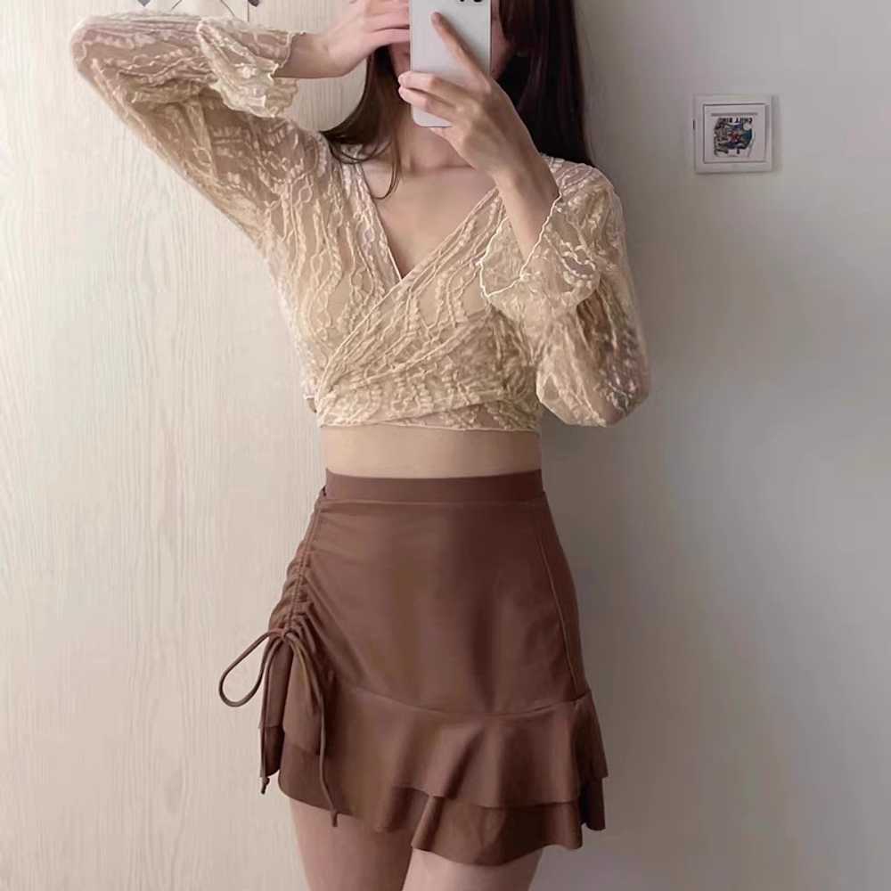 여성원피스수영복 비치웨어 비키니 온천 수영복 세트 - 상세 이미지 2