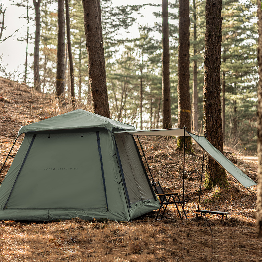 패스트캠프 오토4 울트라 와이드 원터치 텐트 자동 돔 그늘막 카키