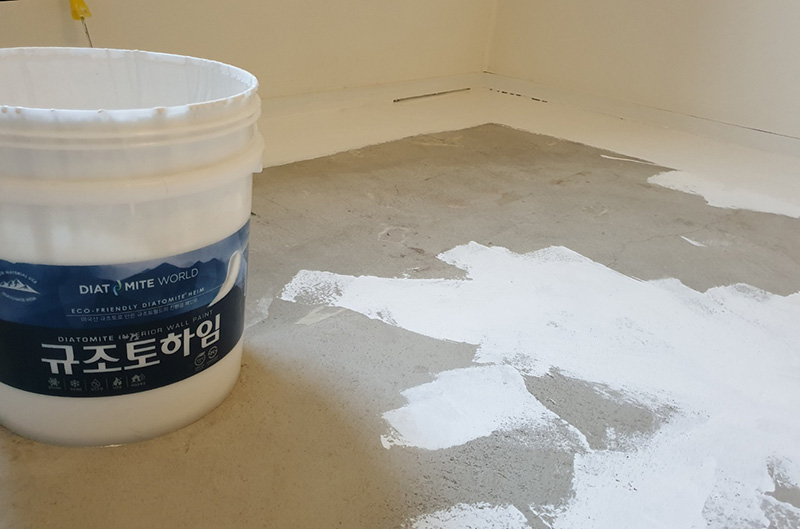 [바닥용]습기 있으면 장판 전 칠하세요 시멘트 독성 차단 결로 곰팡이방지 페인트 규조토하임 - 상세 이미지 3