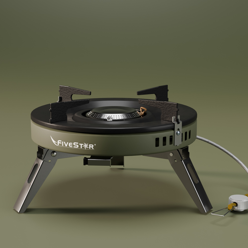 파이브스타 그리들 버너 슬림 E25 강염 액출 캠핑 해바라기 버너 카키그린