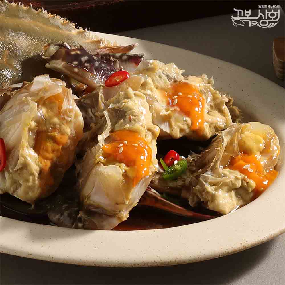 [꼬복이 간장게장] 국내산 연평도 꽃게장 최상급 알배기 암꽃게 2.5kg 프리미엄  간장꽃게장 3마리