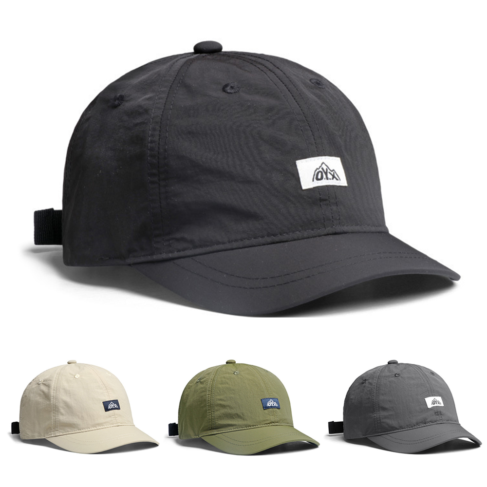 트레일 러닝모자 마라톤 테니스 헬스 운동 나일론 숏챙 챙짧은 모자 물놀이 볼캡 숏캡