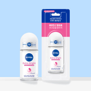 니베아 데오드란트 롤온 엑스트라 브라이트 50ml, 1개 솔직 후기 | 피부 타입별 분석 - 상품 이미지 1