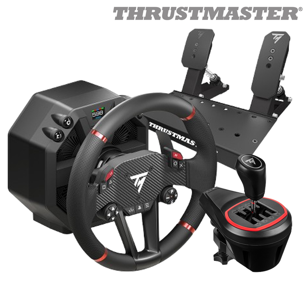 트러스트마스터 T598 다이렉트 드라이브 휠 + TH8S 쉬프터 패키지 (PC, PS5지원) 상세 이미지 2