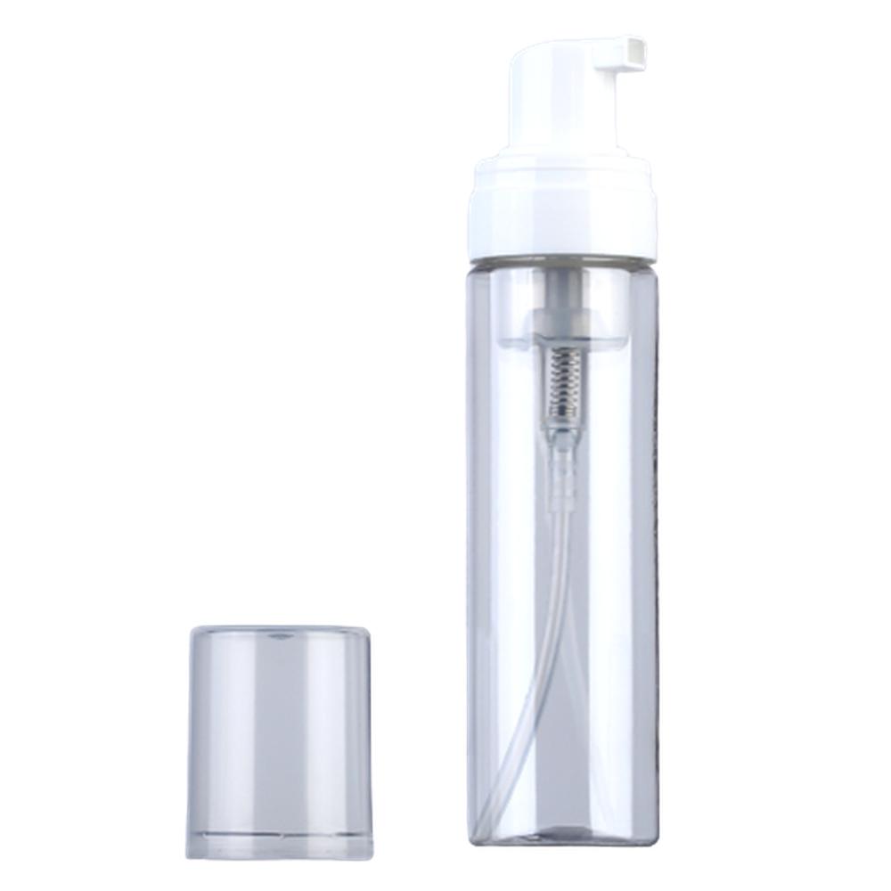 펌프식 투명 버블공병 원형 거품펌핑용기 80ml, 1개