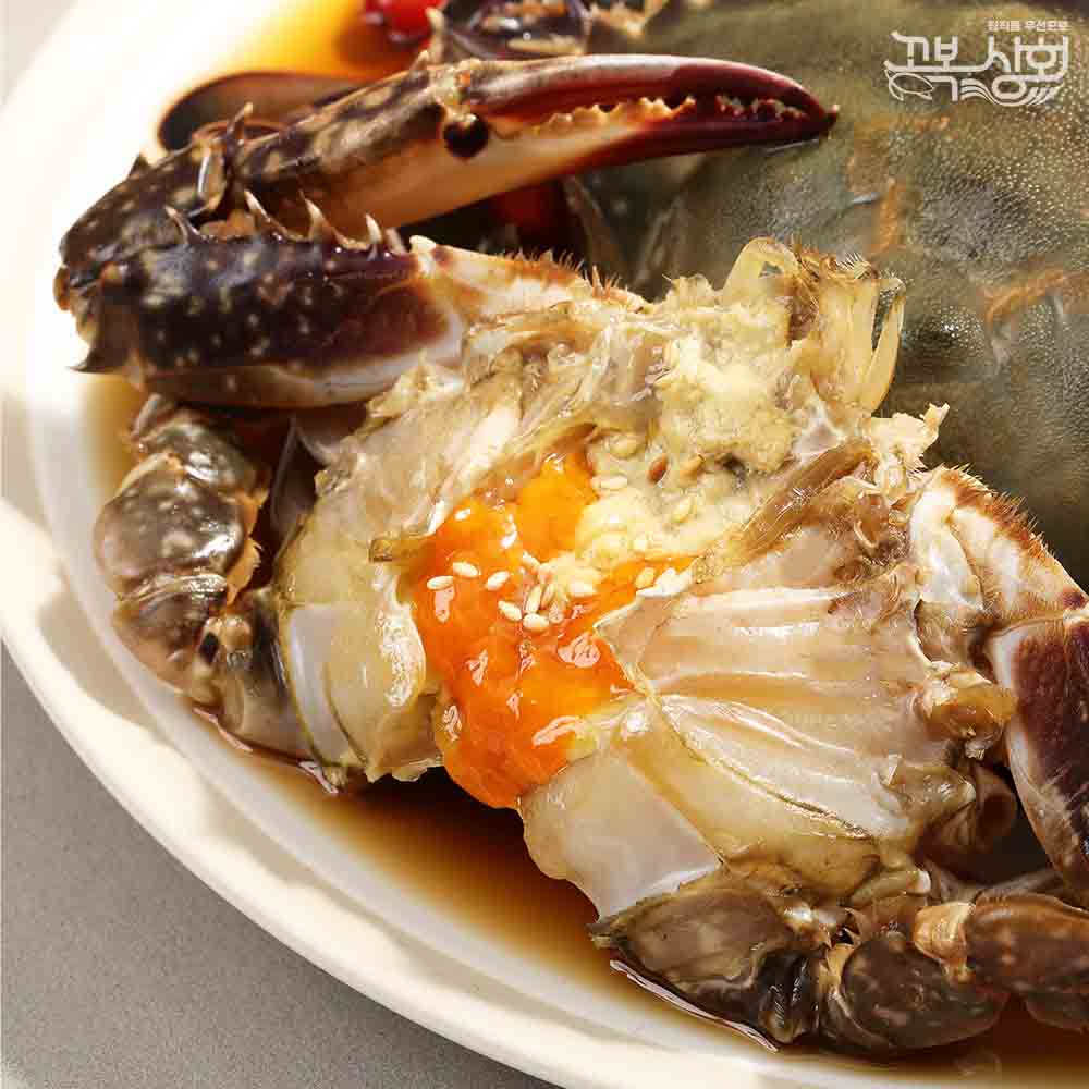 [꼬복이 간장게장] 국내산 연평도 꽃게장 최상급 알배기 암꽃게 2.5kg 프리미엄  간장꽃게장 3마리 - 상세 이미지 2