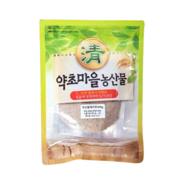 약초마을 맛의 품격이 다른 청정지역 100%국산 햇들깨가루, 200g, 1개 : 에클라라