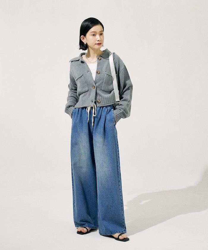 프릭스스토어 FREAKS STORE 여성 워시드 이지 데님 팬츠 청바지 25SS 2컬러 - 상세 이미지 5