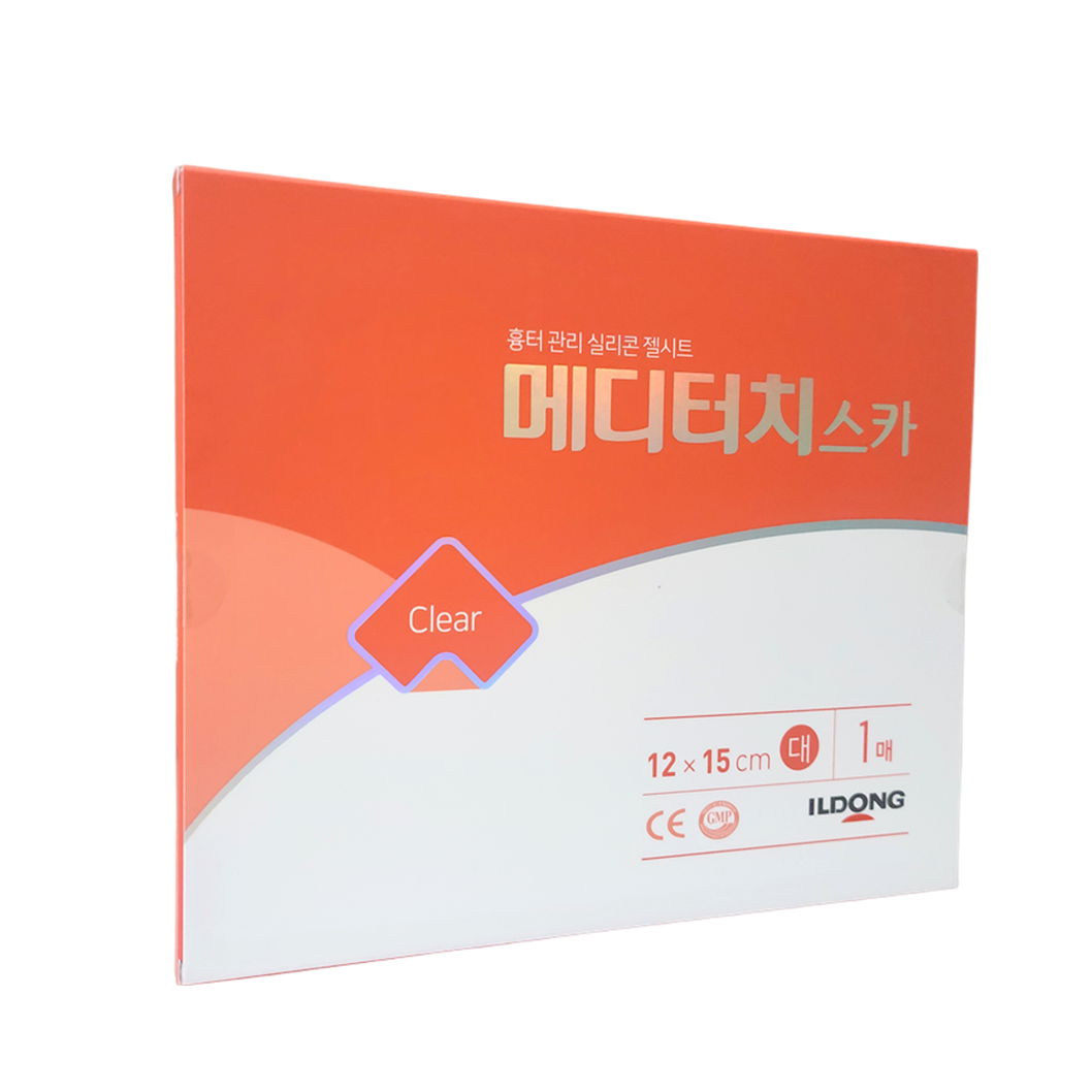 일동제약 메디터치 스카 12x15cm 실리콘겔 흉터밴드 - 상품 이미지