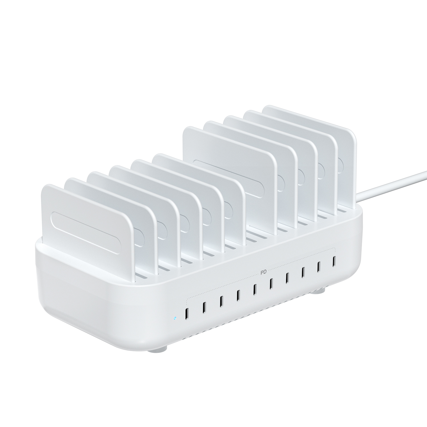 N배송 괴물충전 200W C타입 10포트 냉각팬 올고속 멀티충전기 블랙 - 상세 이미지 2