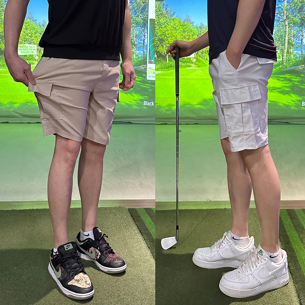 남성골프반바지 여름골프바지 카고 골프웨어