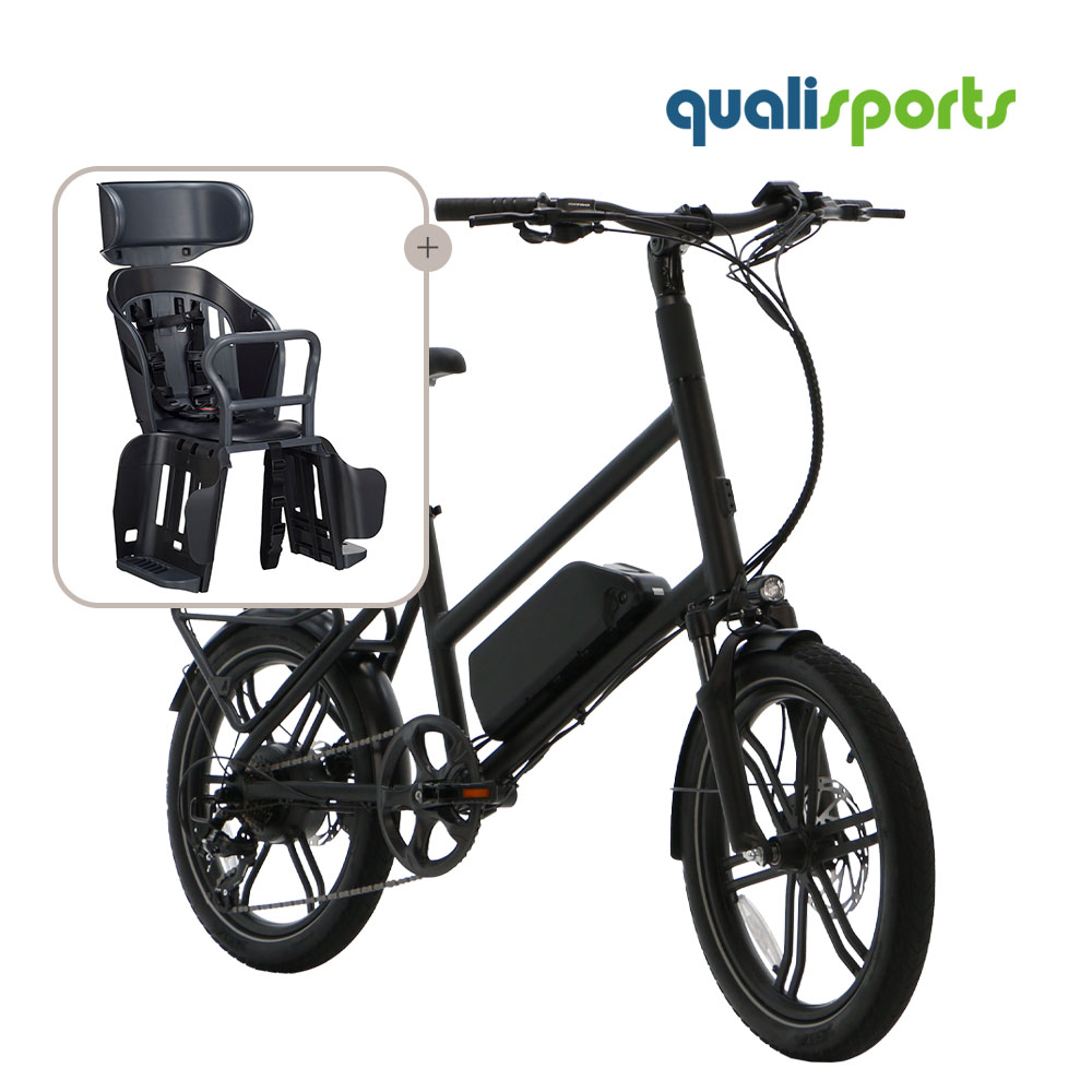 퀄리스포츠 엑스트론 시티 48V 500W 전기자전거 유아안장 패키지