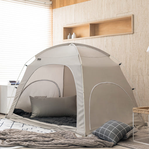 따수미 시그니처 텐트의 4면 개방 기능