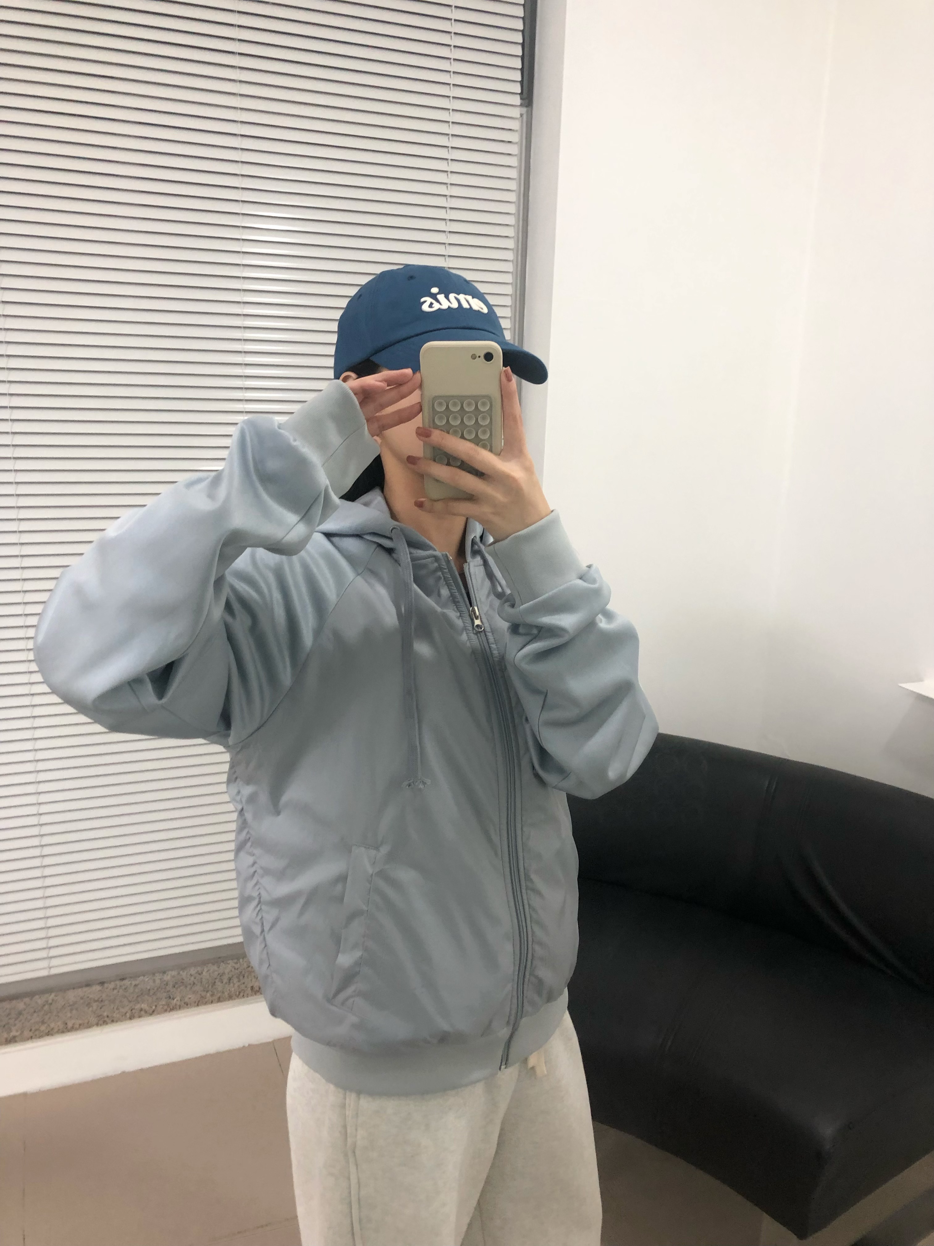 나일론 후드 집업 저지 NYLON HOODIE (2 color) 상세 이미지 5