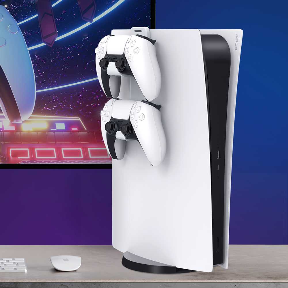 모락 플스5 듀얼센스 컨트롤러 헤드셋 2단 거치대