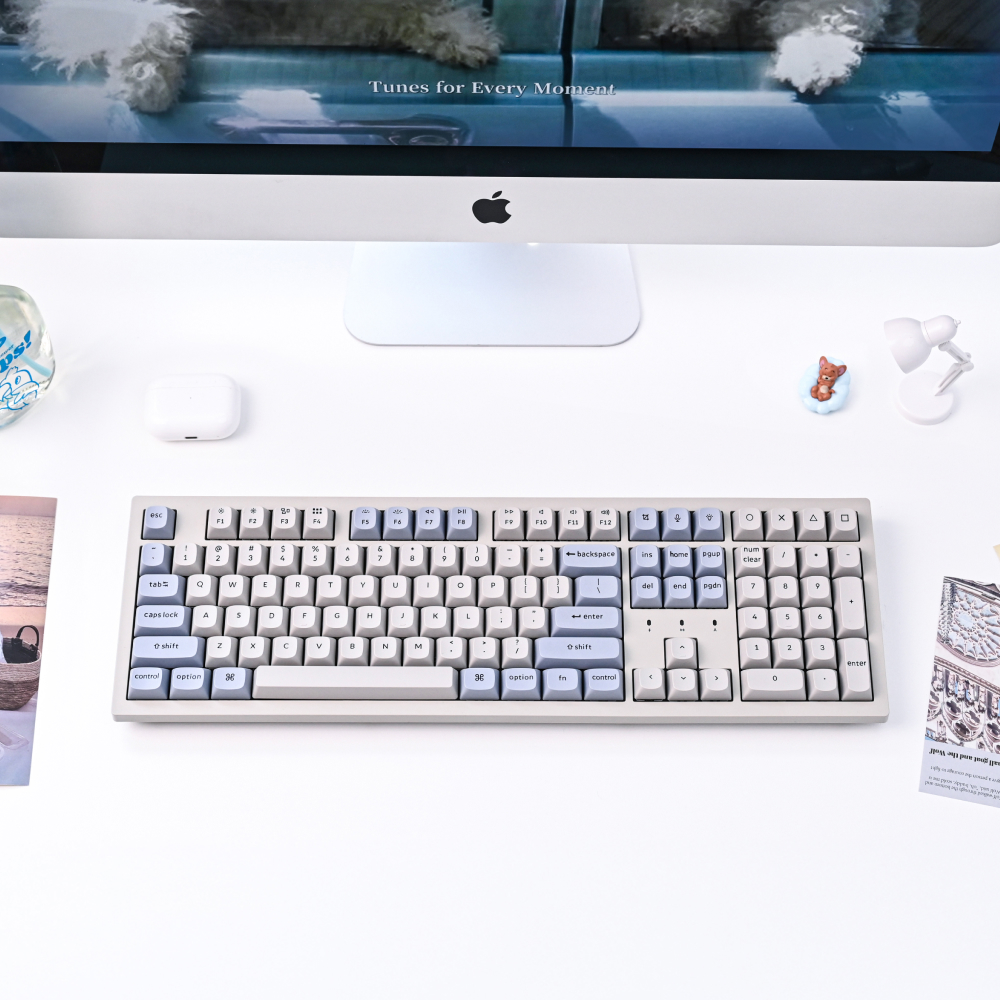 K10 PRO ZMK 무선 기계식 사무용 핫스왑 키보드 레트로 블루, 바나나축