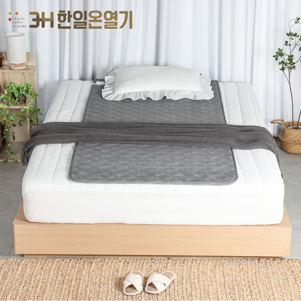 한일온열기 그래핀 탄소 전기방석 쇼파 온열매트 전자파없는 소파 전기장판 1인용, 70x190cm, 딥멜란지 미니싱글