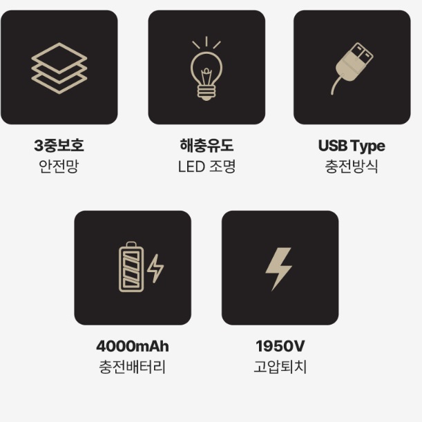 야외용 포충기 모기잡는기계 실내용 모기 퇴치기 충전식 포충기 - 상세 이미지 3