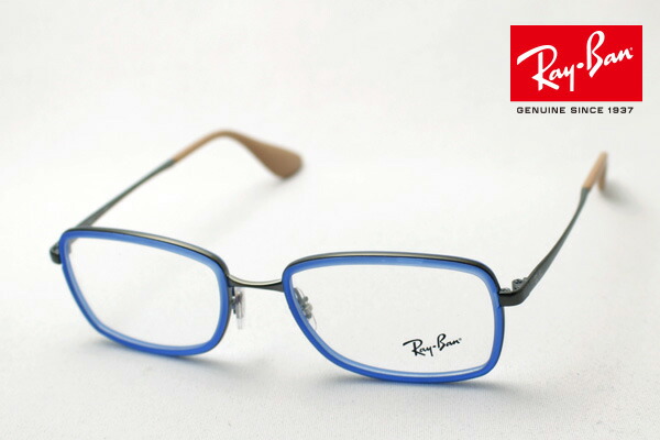 레이밴 Ray-Ban 고급 아시안핏 안경 프레임 안경테 RX6336 2620 블루 - 상품 이미지