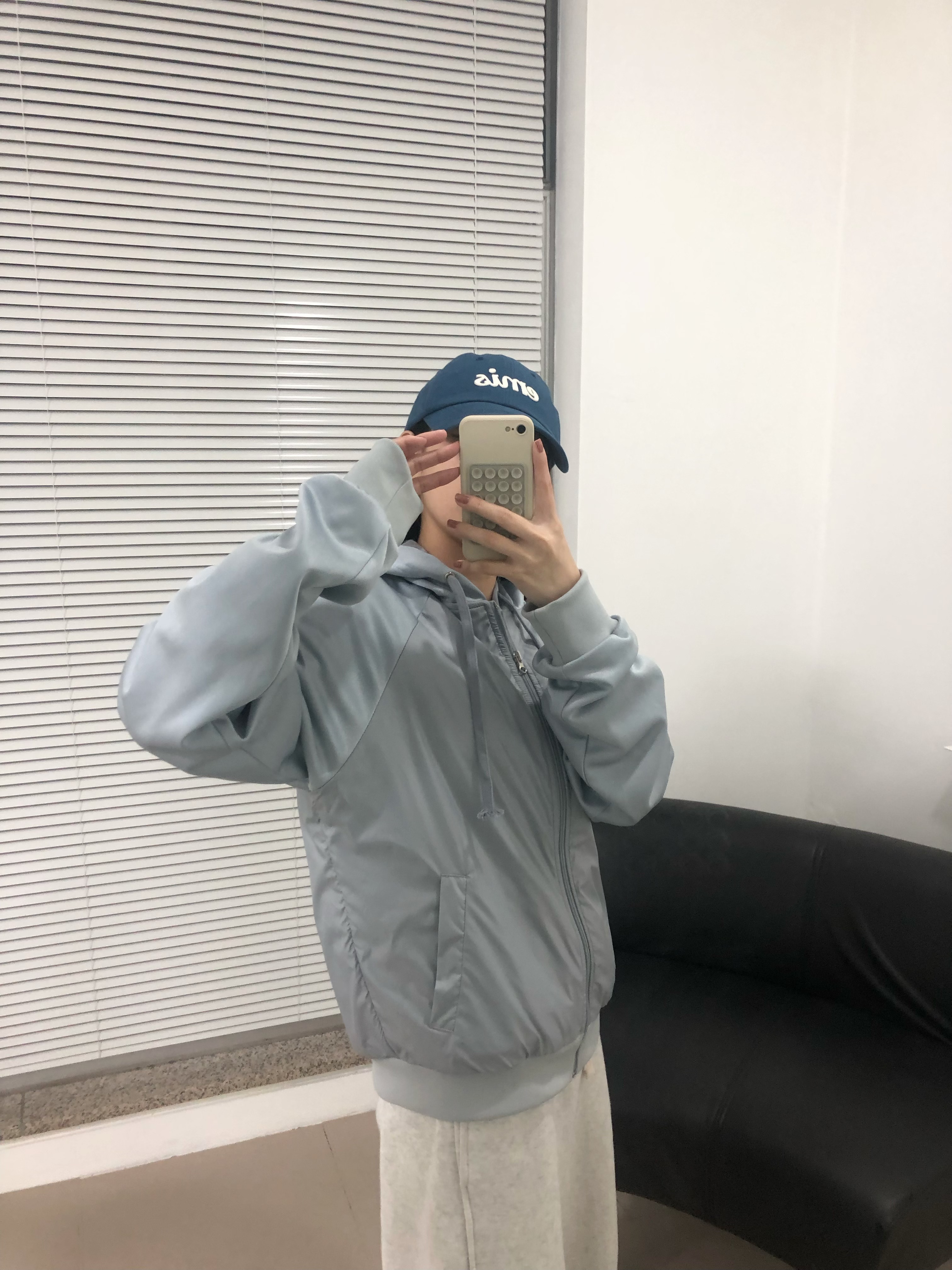 나일론 후드 집업 저지 NYLON HOODIE (2 color) 상세 이미지 8