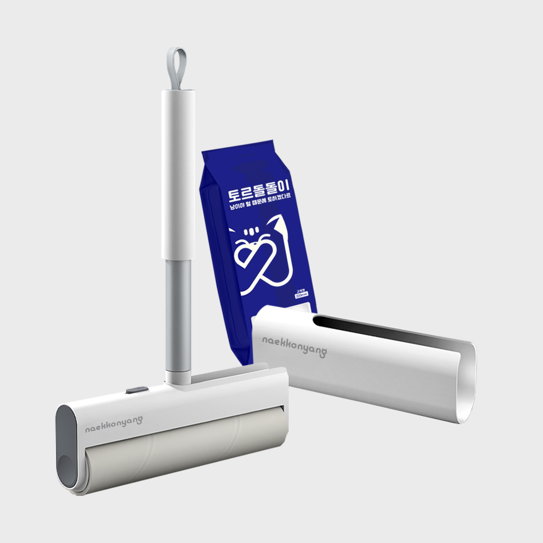 토르 돌돌이 22cm 대형 사선컷팅 90도 회전 테이프클리너 본품+리필1봉(2p) 알뜰구성