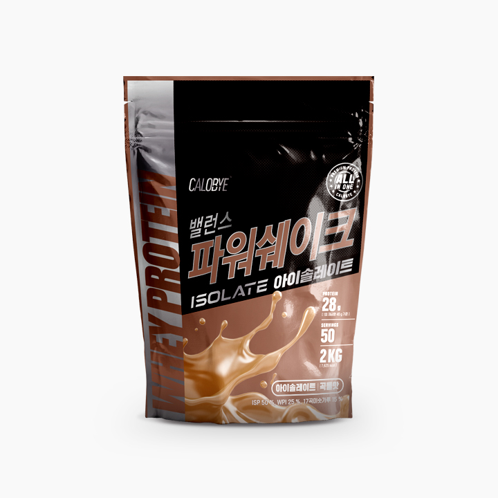 칼로바이 밸런스 파워 쉐이크 아이솔레이트 프로틴 단백질 보충제 곡물맛, 2kg, 1개 이미지 2
