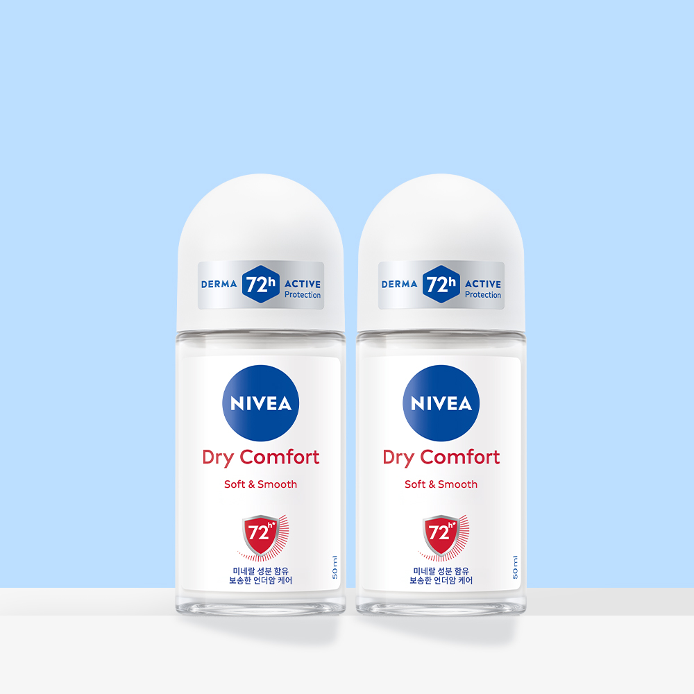 니베아 데오드란트 롤온 드라이 컴포트 50ml, 2개 제품 이미지