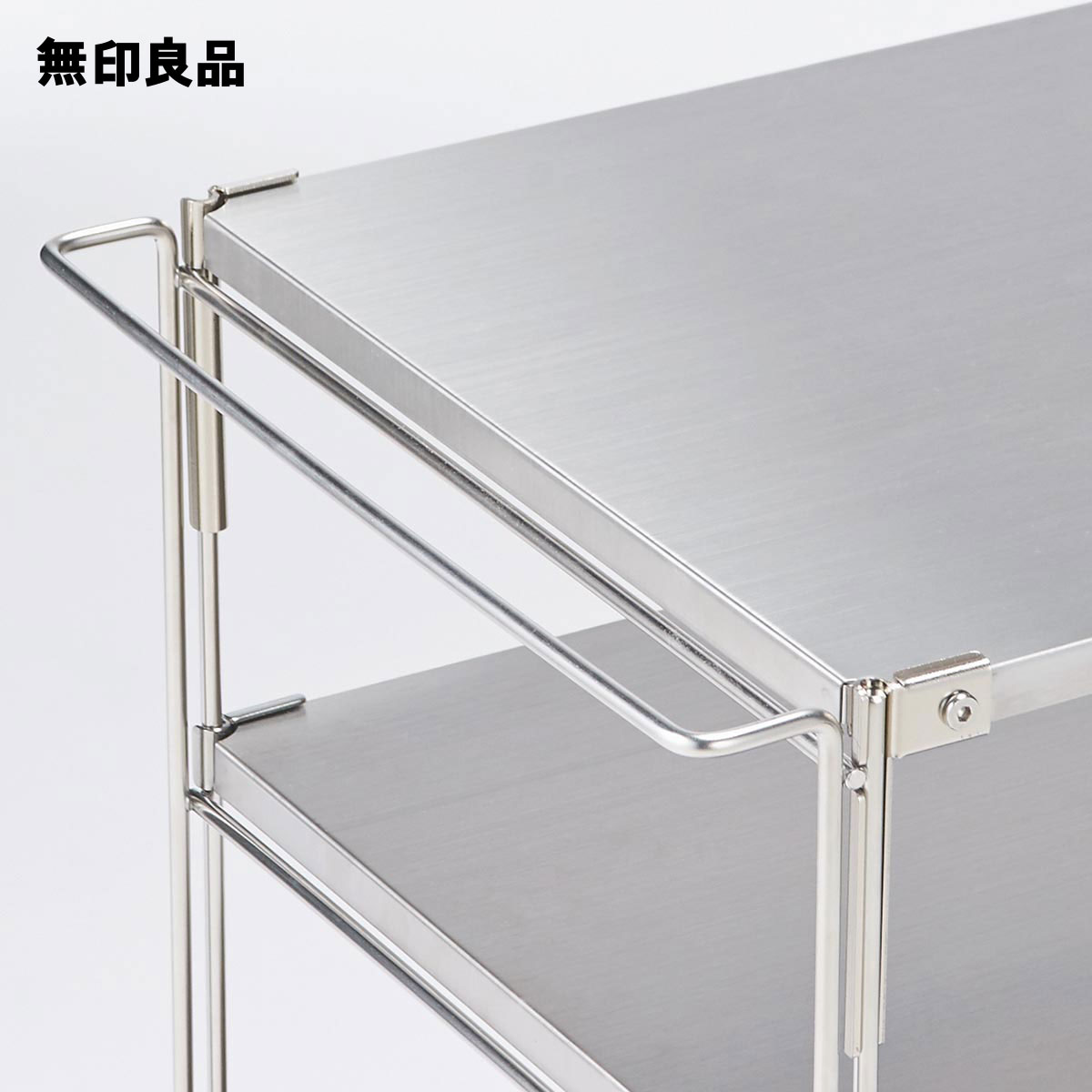 무인양품 MUJI 스테인리스 유닛 선반 트롤리 이동식 스텐 웨건 - 상세 이미지 2