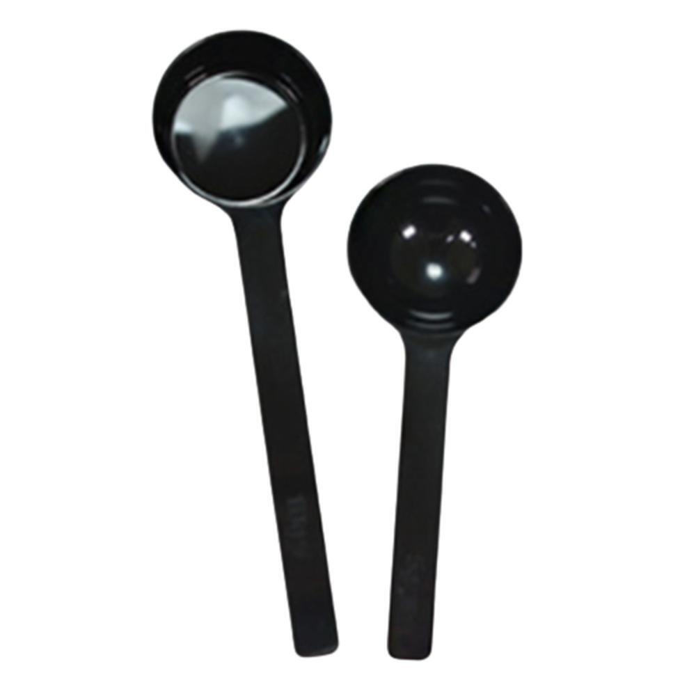플라스틱 커피가루스푼 블랙 오목 파우더 숟가락 가루국자 5g 10g 2종 세트