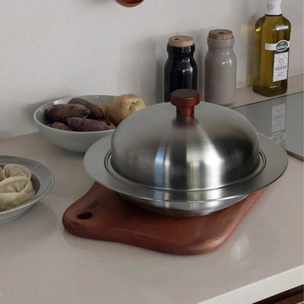 국산 오슬로 멀티 돔스티머 스텐304 돔뚜껑 찜판 채반 찜기 받침 - 상세 이미지 2