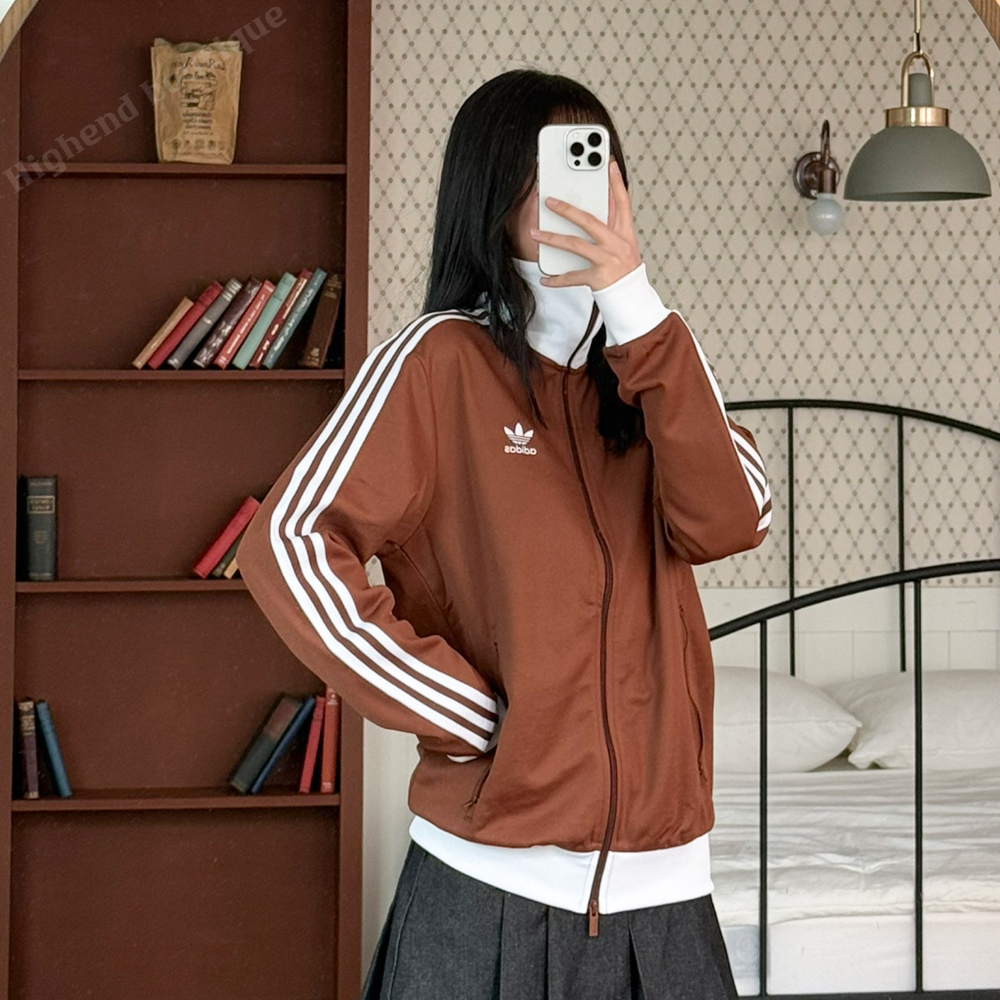 아디다스 져지 저지 트레이닝복 트레이닝 셋업 츄리닝 세트 브라운, S 이미지 7