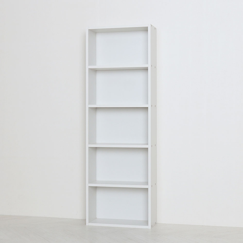 모던 D170 슬림 책장 400x170x1200mm, 5단, 크림 화이트 - 상세 이미지 2