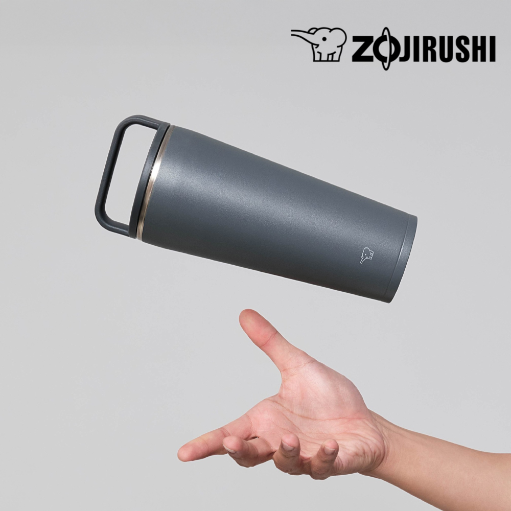 조지루시 텀블러 대용량 손잡이 스텐 핸들 캐리텀블러 벤티 트렌타 사이즈 720ml, 스톤그레이