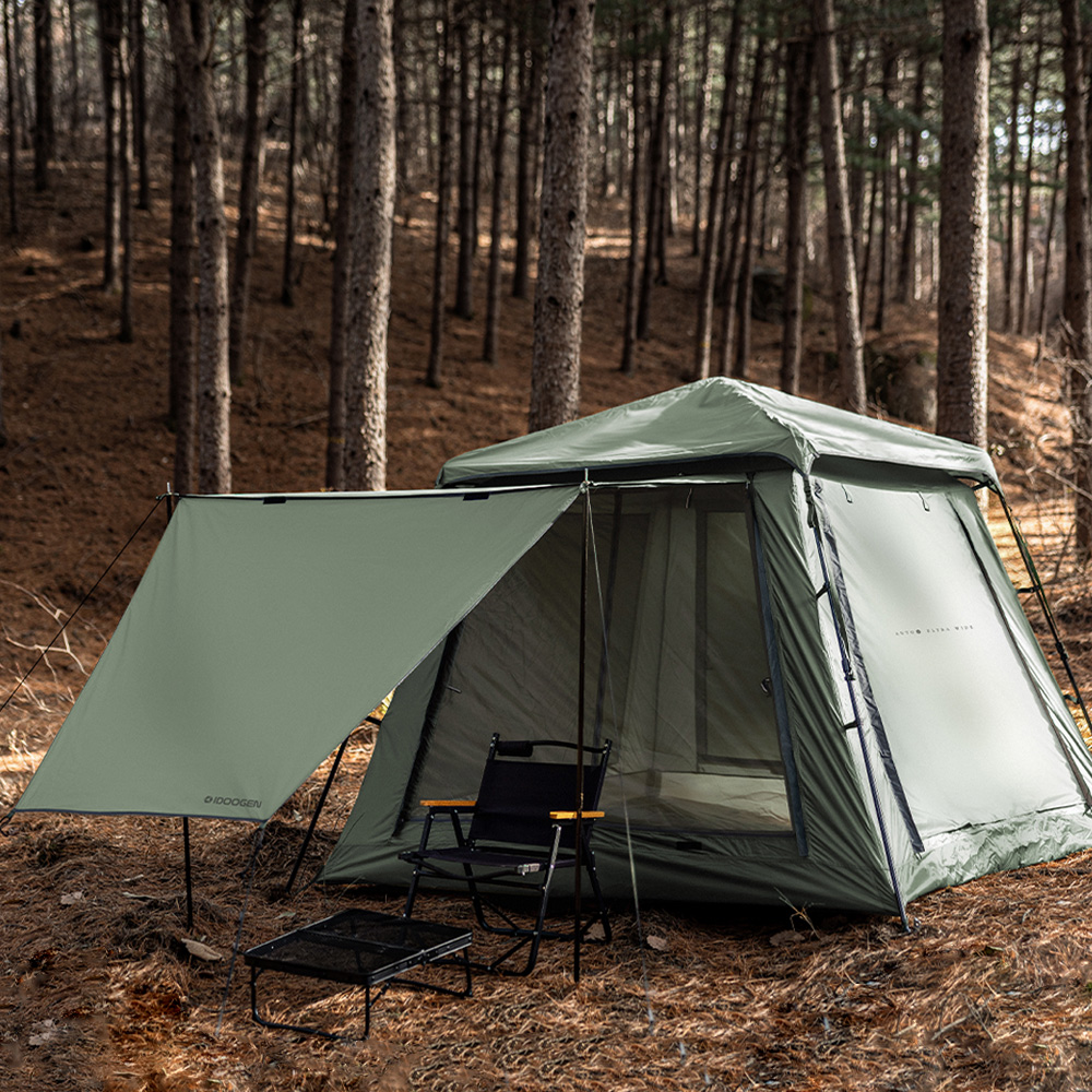 패스트캠프 오토4 울트라 와이드 원터치 텐트 자동 돔 그늘막 카키