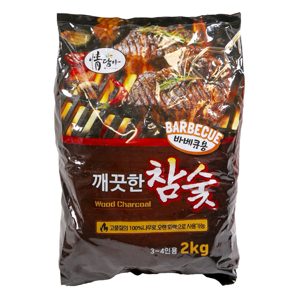 구이용 캠핑 참숯 바베큐 고기 참나무숯 차콜 흑탄 2kg