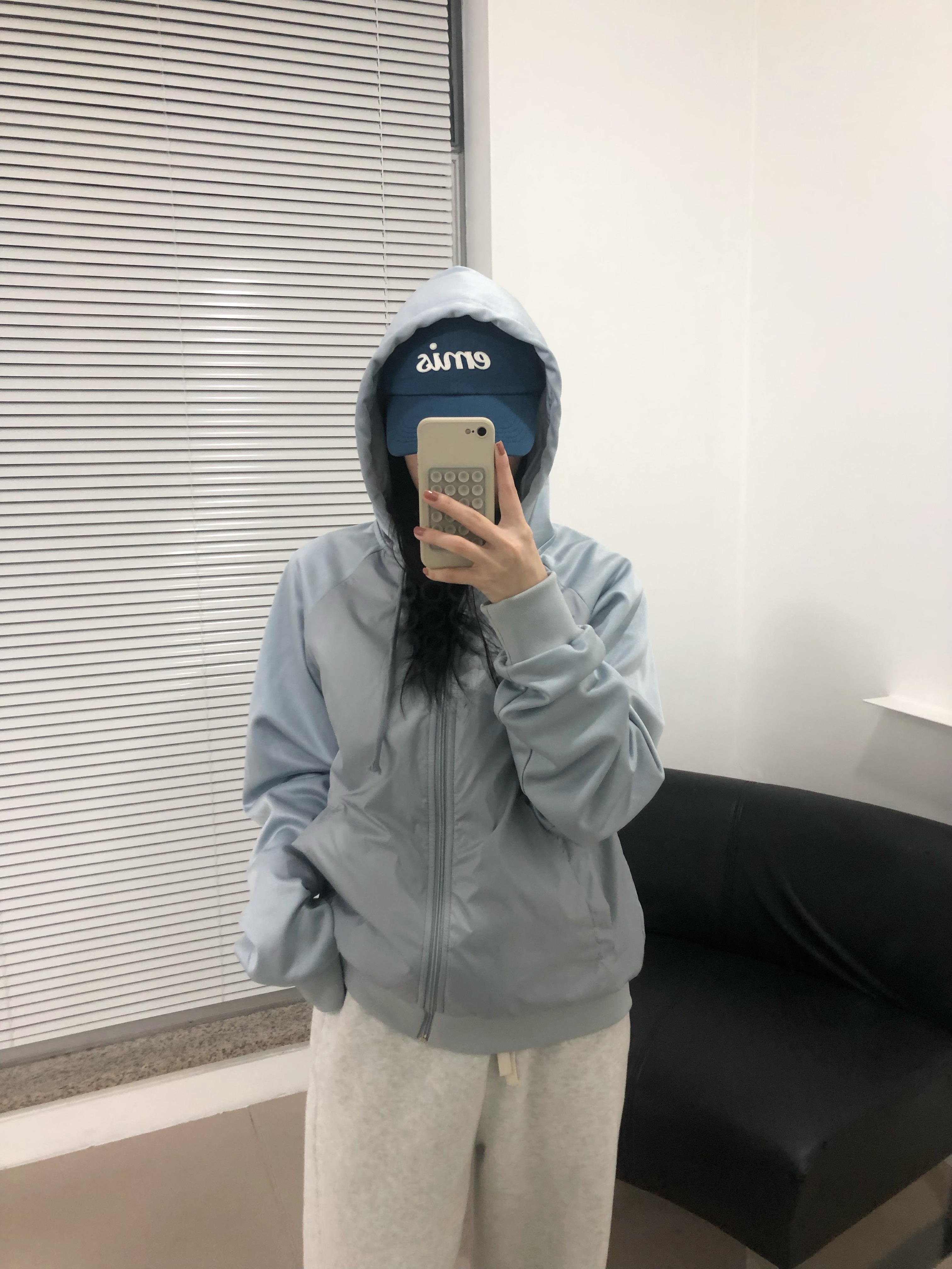나일론 후드 집업 저지 NYLON HOODIE (2 color) 상세 이미지 6