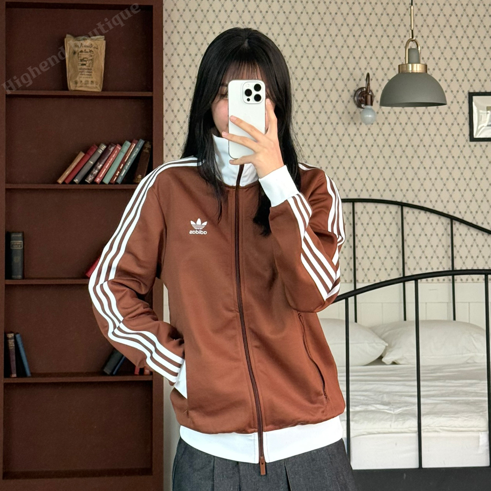 아디다스 져지 저지 트레이닝복 트레이닝 셋업 츄리닝 세트 브라운, S 이미지 6