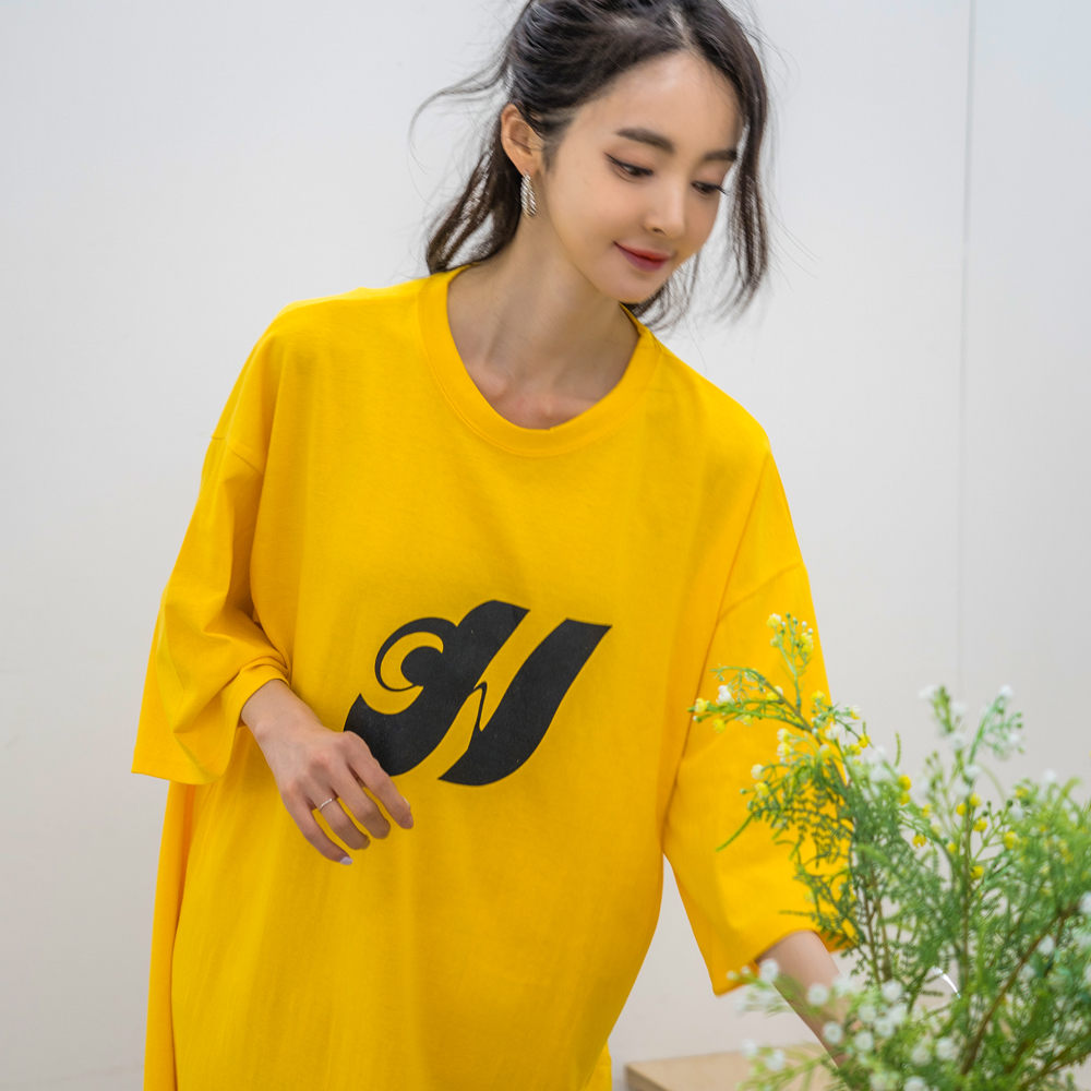 여자잠옷 무지 순면 잠옷 홈웨어 원피스 - 상세 이미지 4