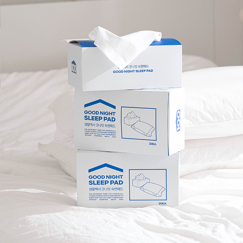 생활백서 일회용 여행용 베개커버 세트 위생 숙면패드 20매+5매x2 캠핑 출장 호텔 숙박