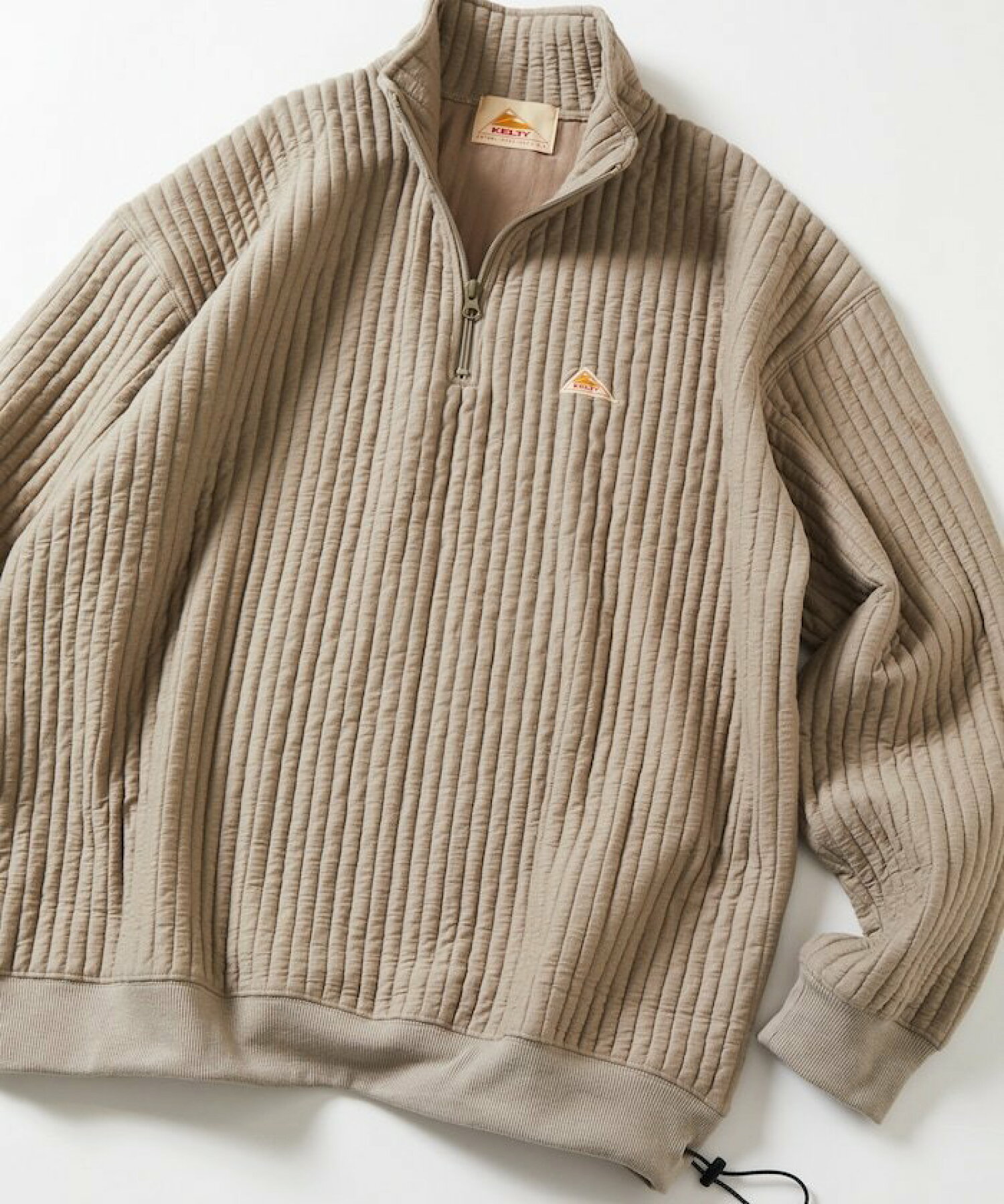 켈티 x FREAK'S STORE 별주 빈티지 로고 퀼팅 하프 Zip 풀오버 24FW - 상세 이미지 3