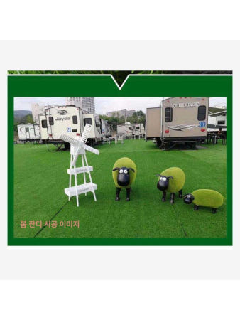 롤잔디 폭2m 25m 매트 운동장 조경용 롤 베란다 인조잔디 인공 팬션 1.0 군녹색 무배접 희소형 1평방미터 임시공사용 50평방미터