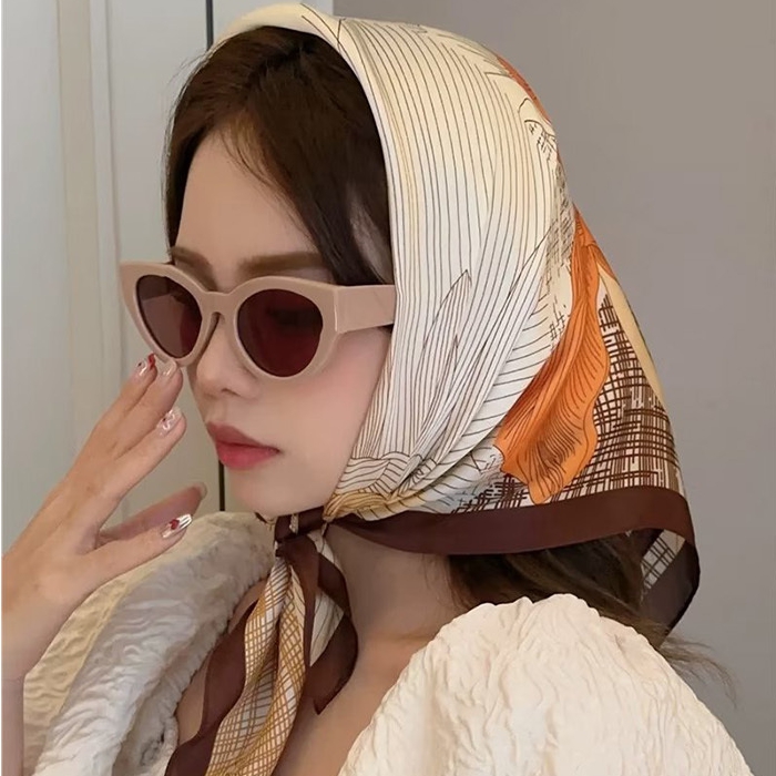 봄 쁘띠스카프 가방손수건 얼굴보자기