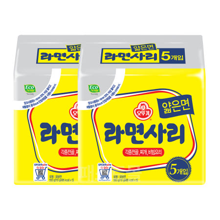 오뚜기 라면사리 얇은면 110g, 10개