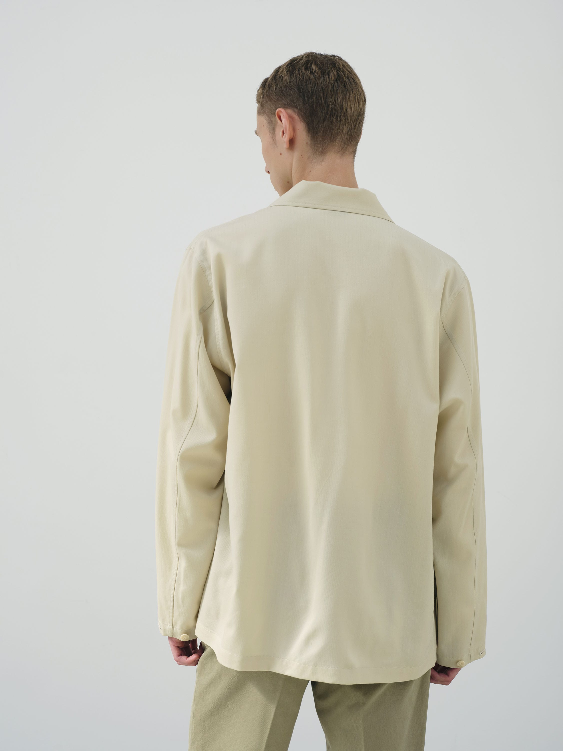 오라리 AURALEE WOOL 헤링본 오버 셔츠 25SS A25SB01CH 3컬러 - 상세 이미지 4