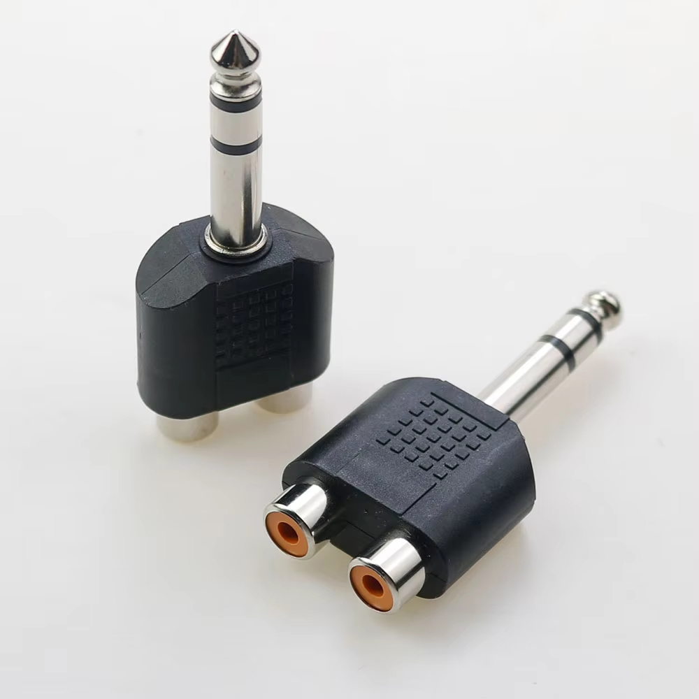 2 RCA to TRS 55 케이블 커넥터 6.3mm 스테레오 변환 오인페 연결 - 상세 이미지 2