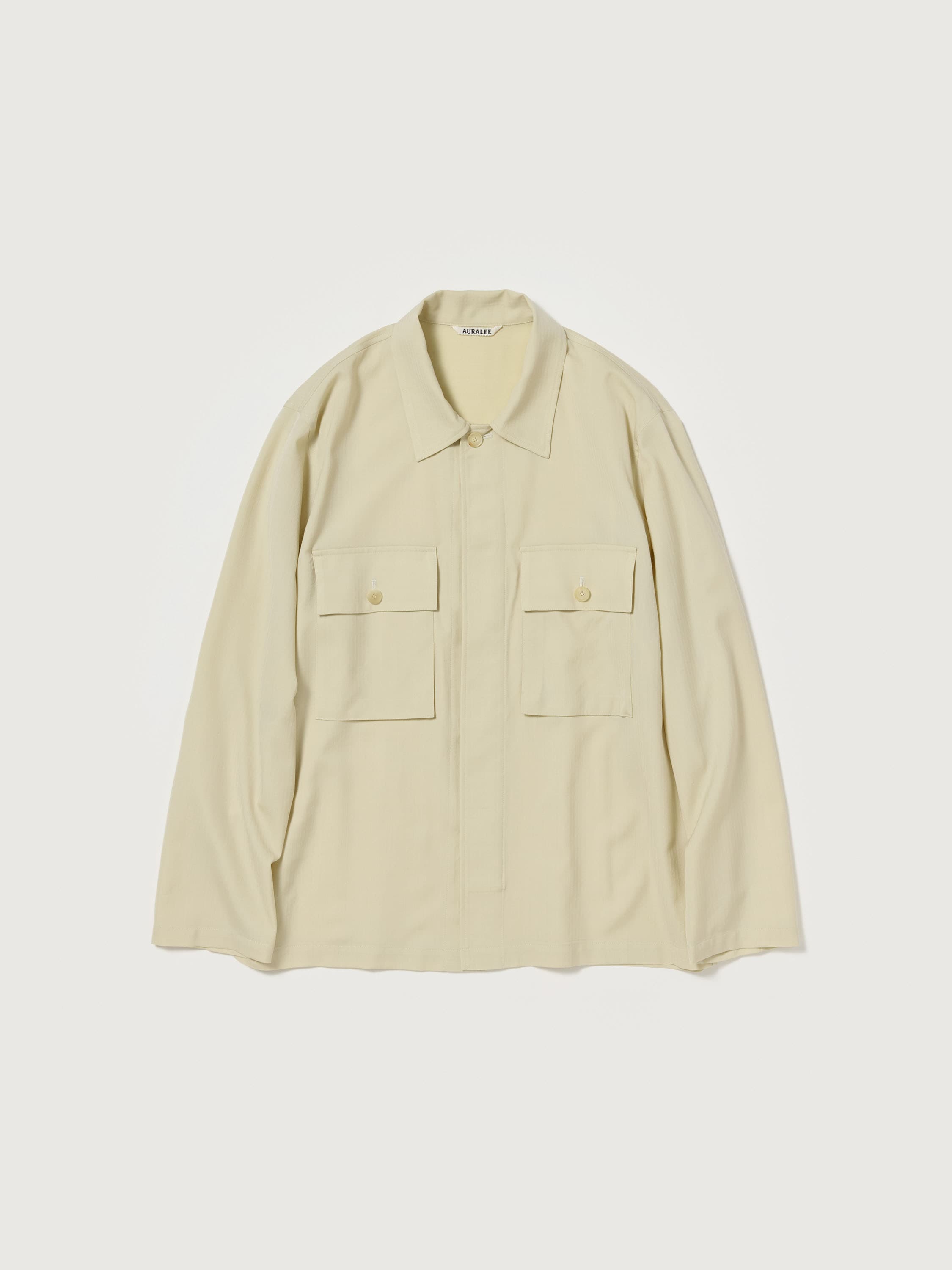 오라리 AURALEE WOOL 헤링본 오버 셔츠 25SS A25SB01CH 3컬러 - 상세 이미지 5