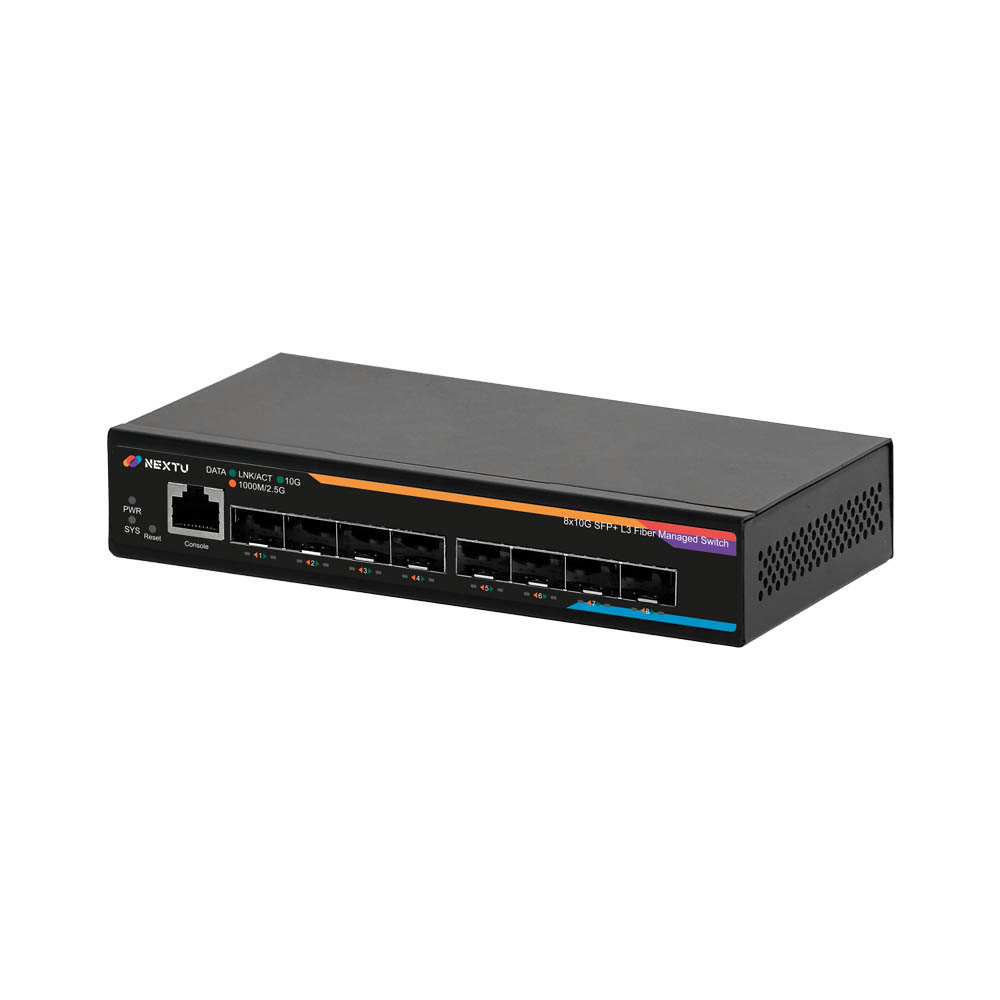 넥스트유 스하판 8포트 스위치허브 10G 광 8SFP+ L3 매니지먼트 인터넷 - 상세 이미지 3